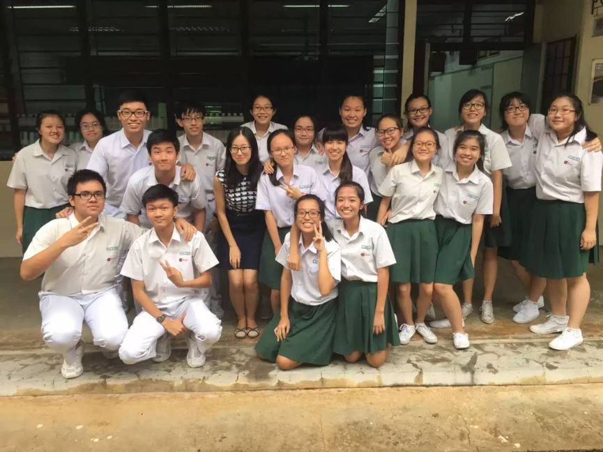 我和学生们的合照
